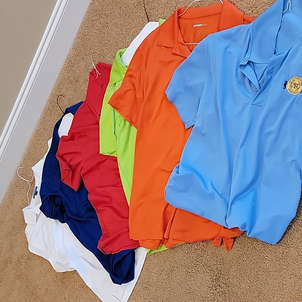 polo shirts